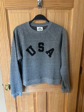 Sunny Somewhere USA Raglan Crew Brand New XS Made in USA